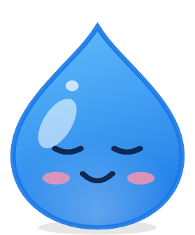 Drip, eyes closed, mid-gulp.