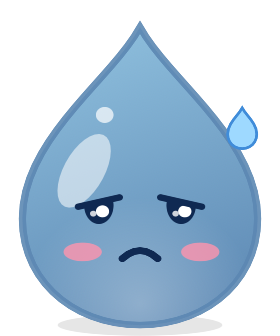 Drip, droopy and sweating.